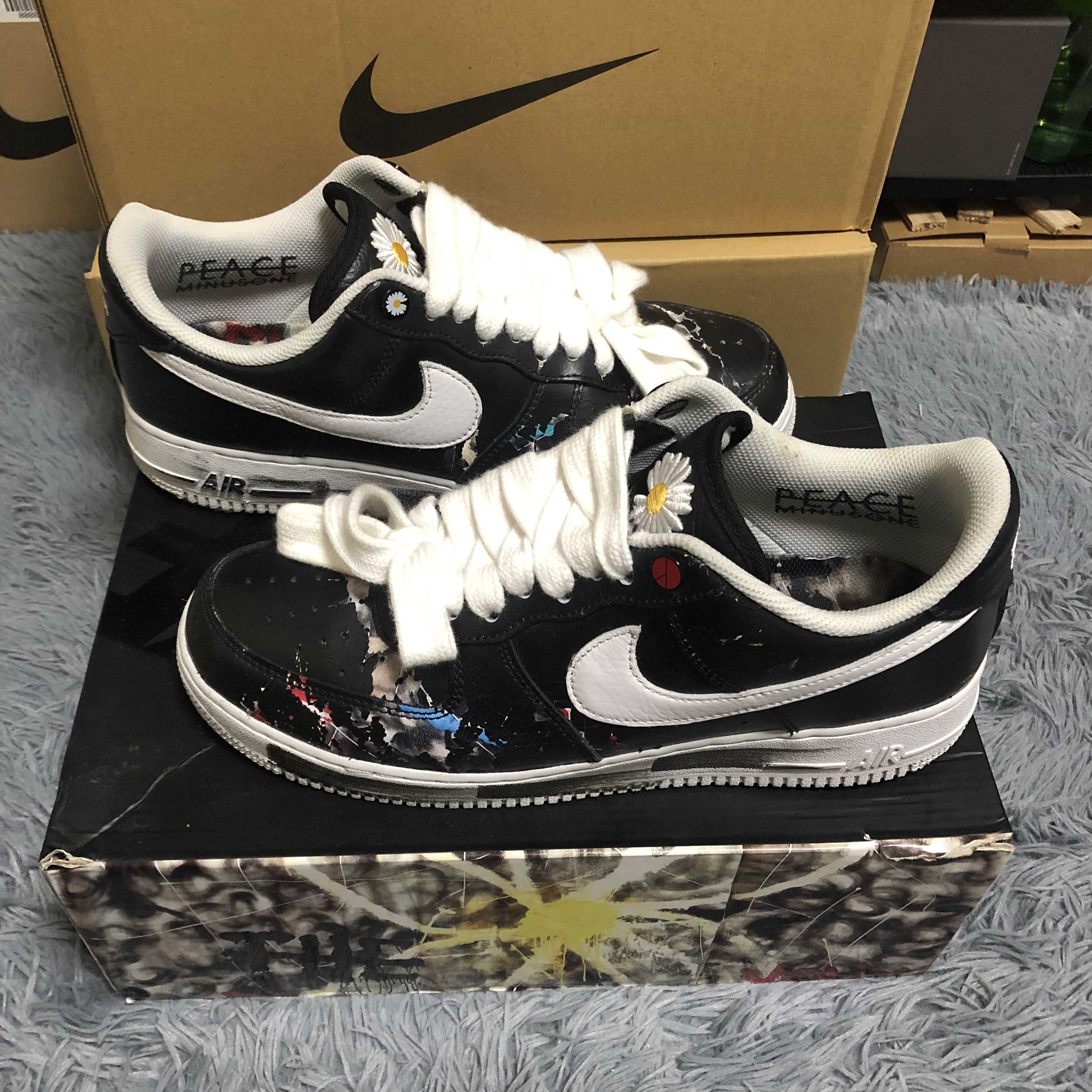 PEACEMINUSONE × Nike Air Force 1 Low Para Noise "Black" / G-DRAGON