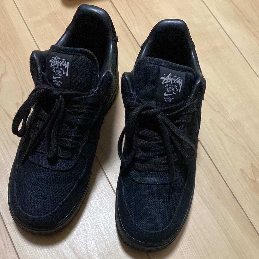 Stussy × Nike Air Force 1 Low "Triple Black"