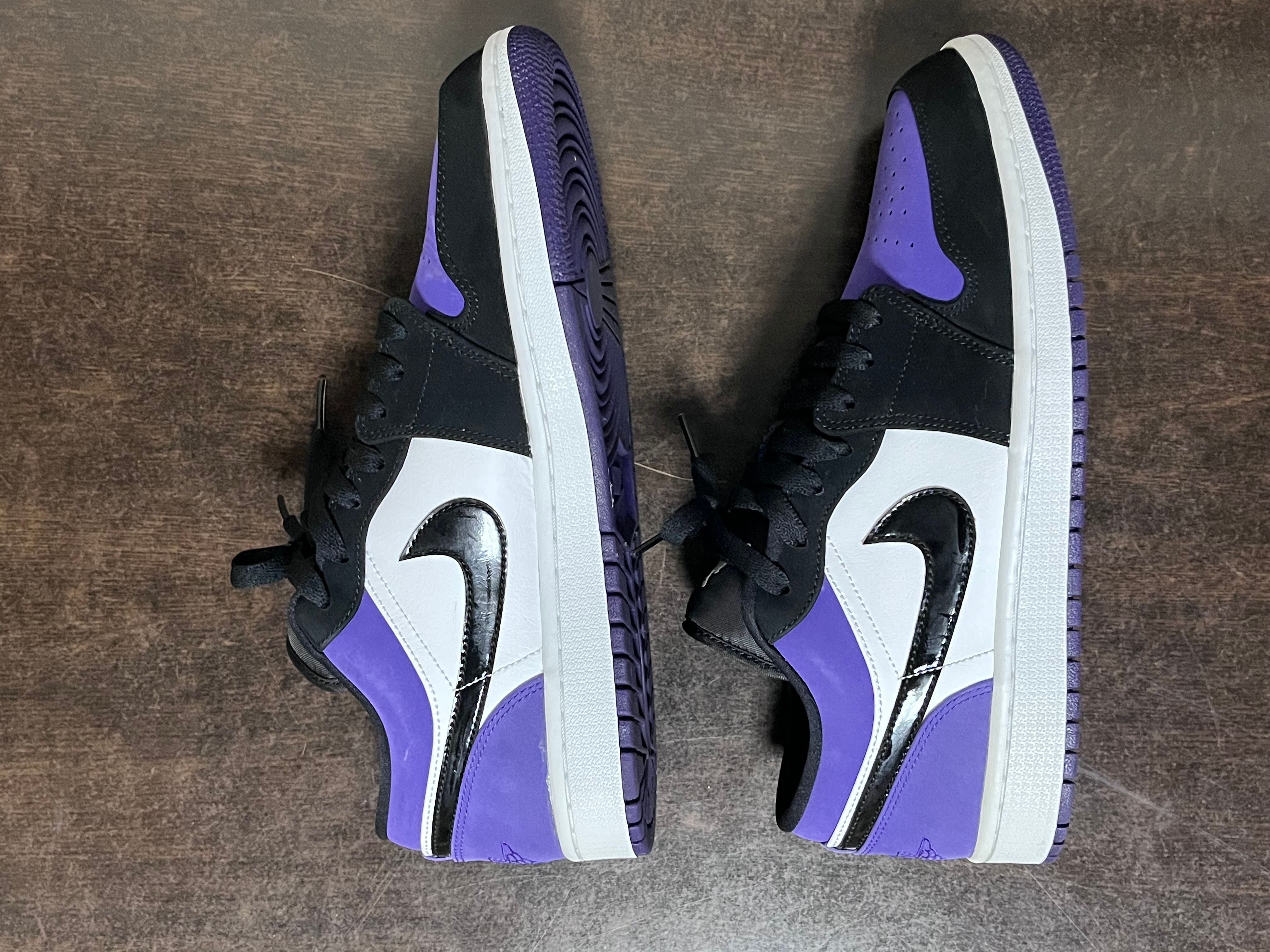 Nike Air Jordan 1 Retro Low "White/Black/Court Purple" 