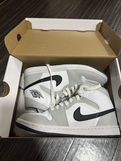 Nike Women's Air Jordan 1 Mid "Grey Fog/White/Black"