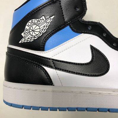 Nike Women's Air Jordan 1 Mid "Black/University Blue"