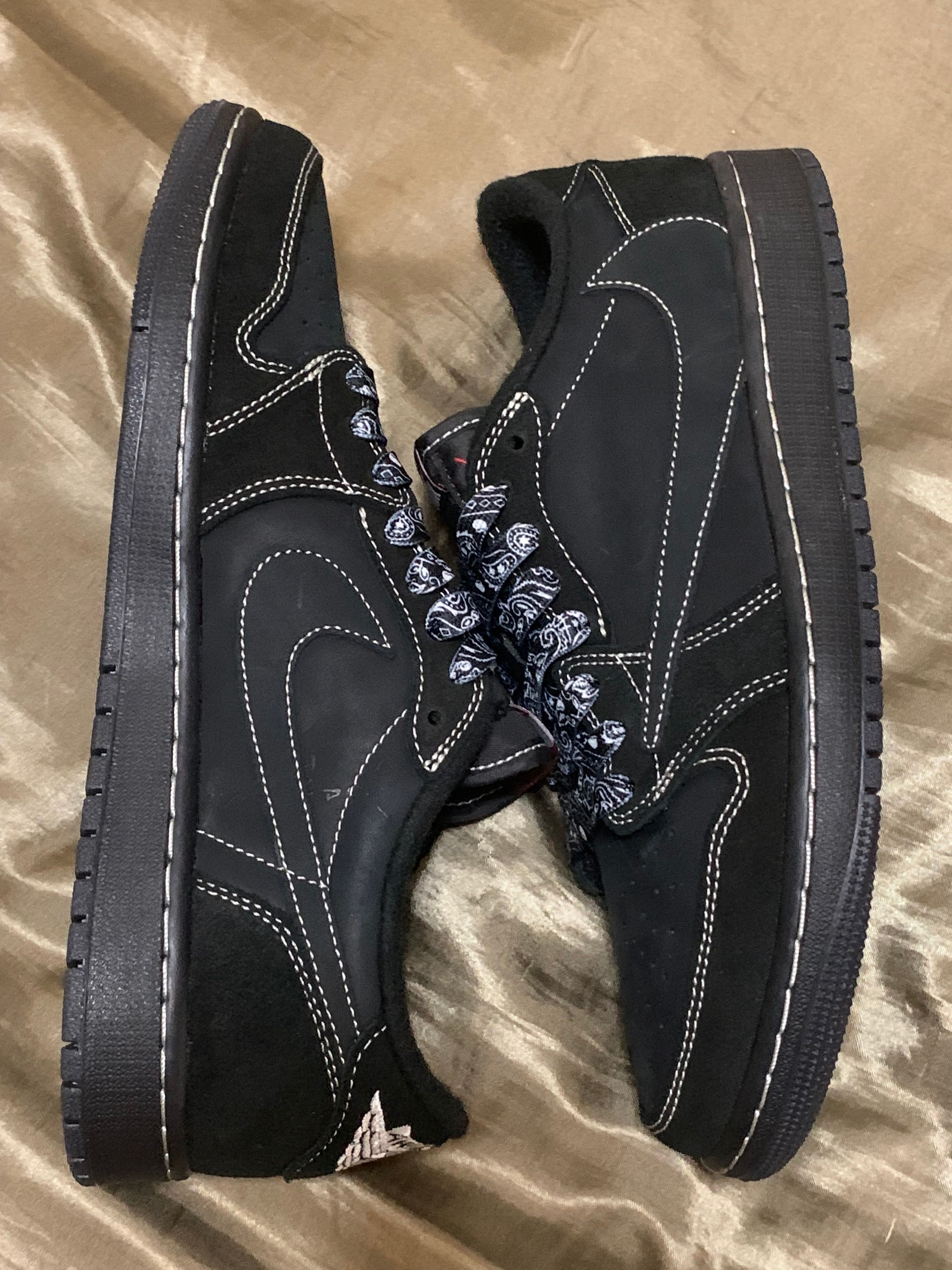 中古 ブラックファントム 29cm Travis Scott × Nike Air Jordan 1 Low OG SP 