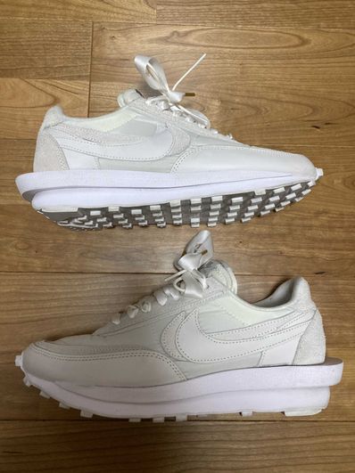sacai × Nike LDV Waffle "Triple White"