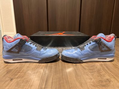Travis Scott × Nike Air Jordan 4 Retro Cactus Jack "University Blue"