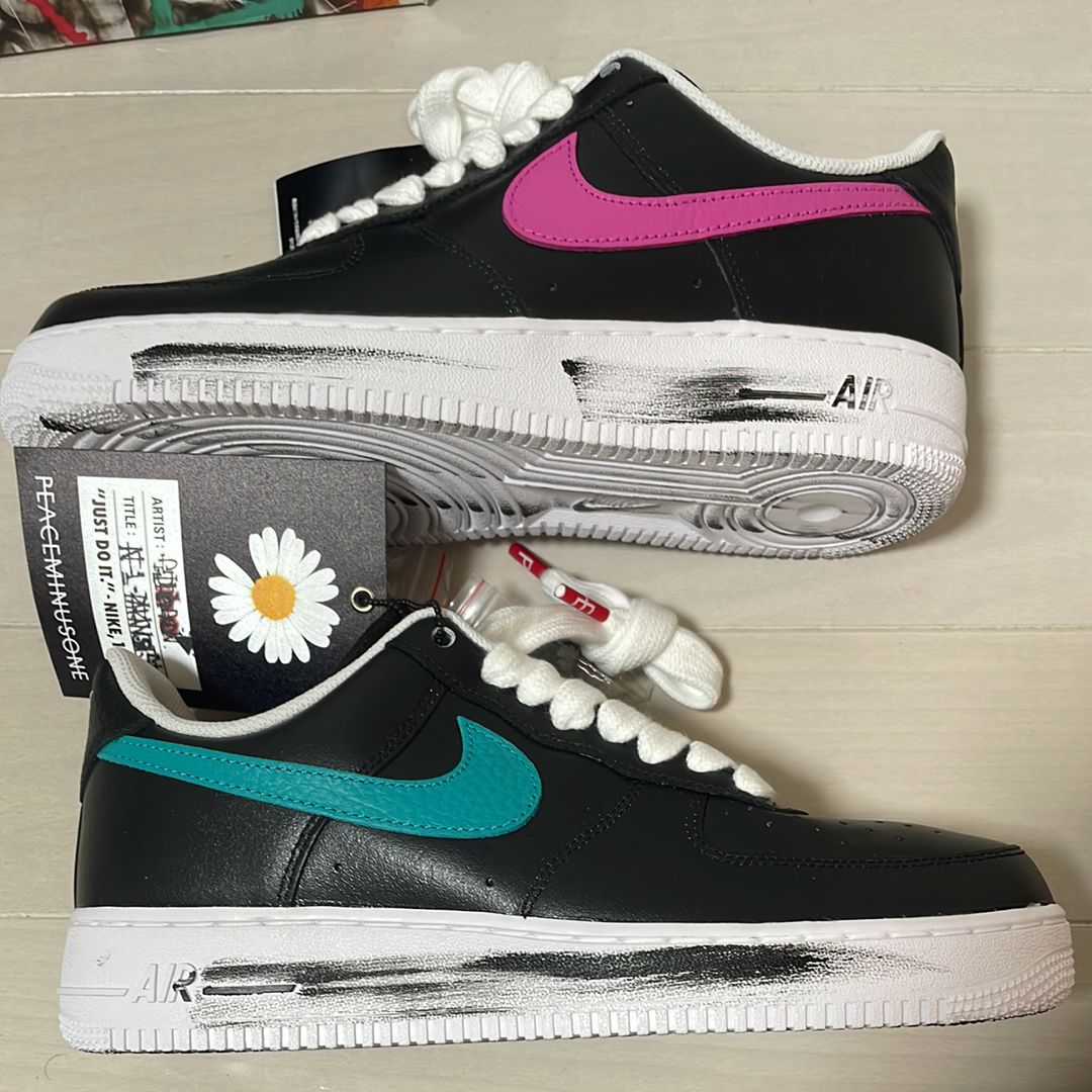 PEACEMINUSONE × Nike Air Force 1 Low '07 Para-Noise 3.0 "Black and Multi-Color" / G-DRAGON