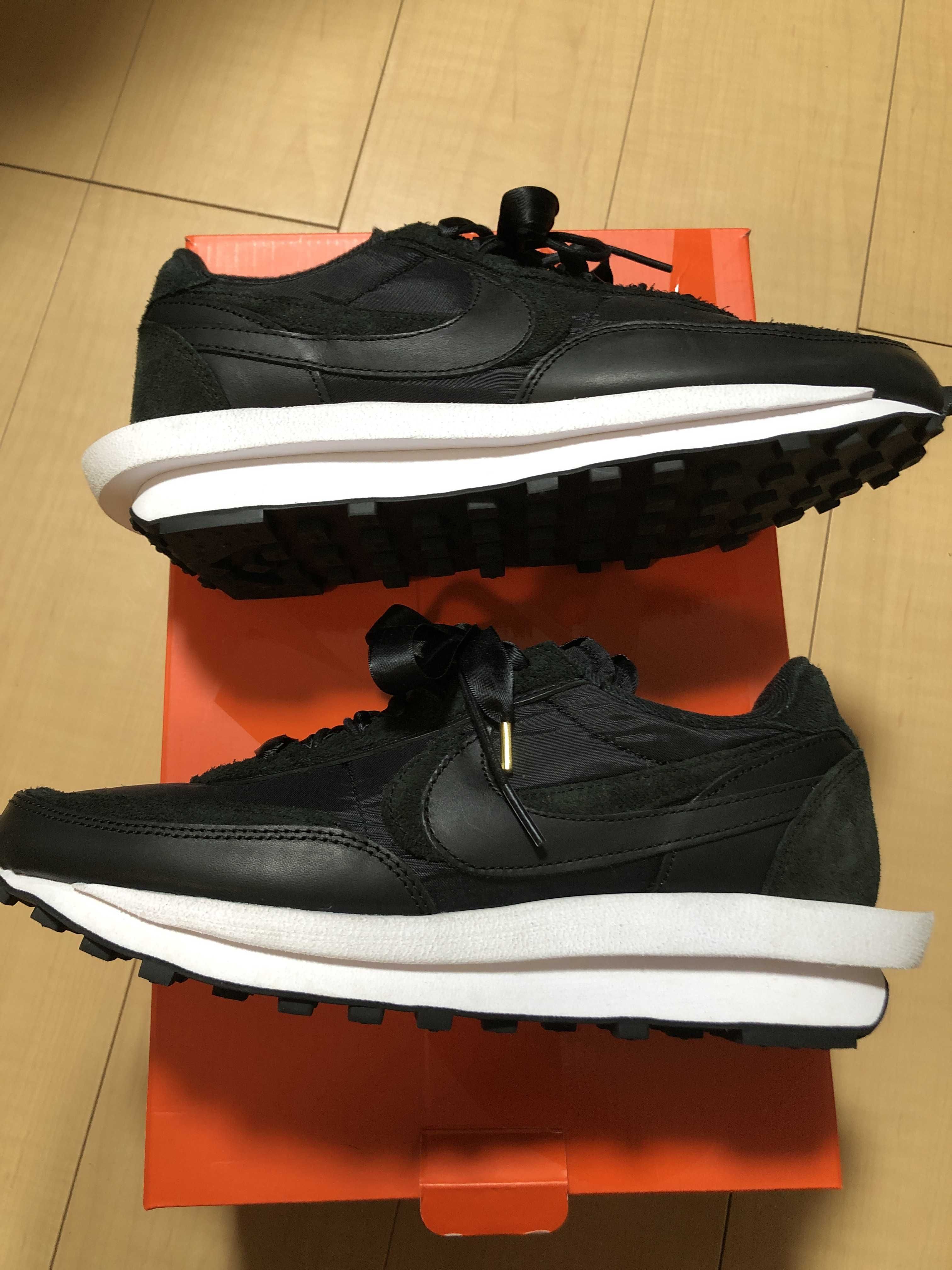 sacai × Nike LDV Waffle "Triple Black"