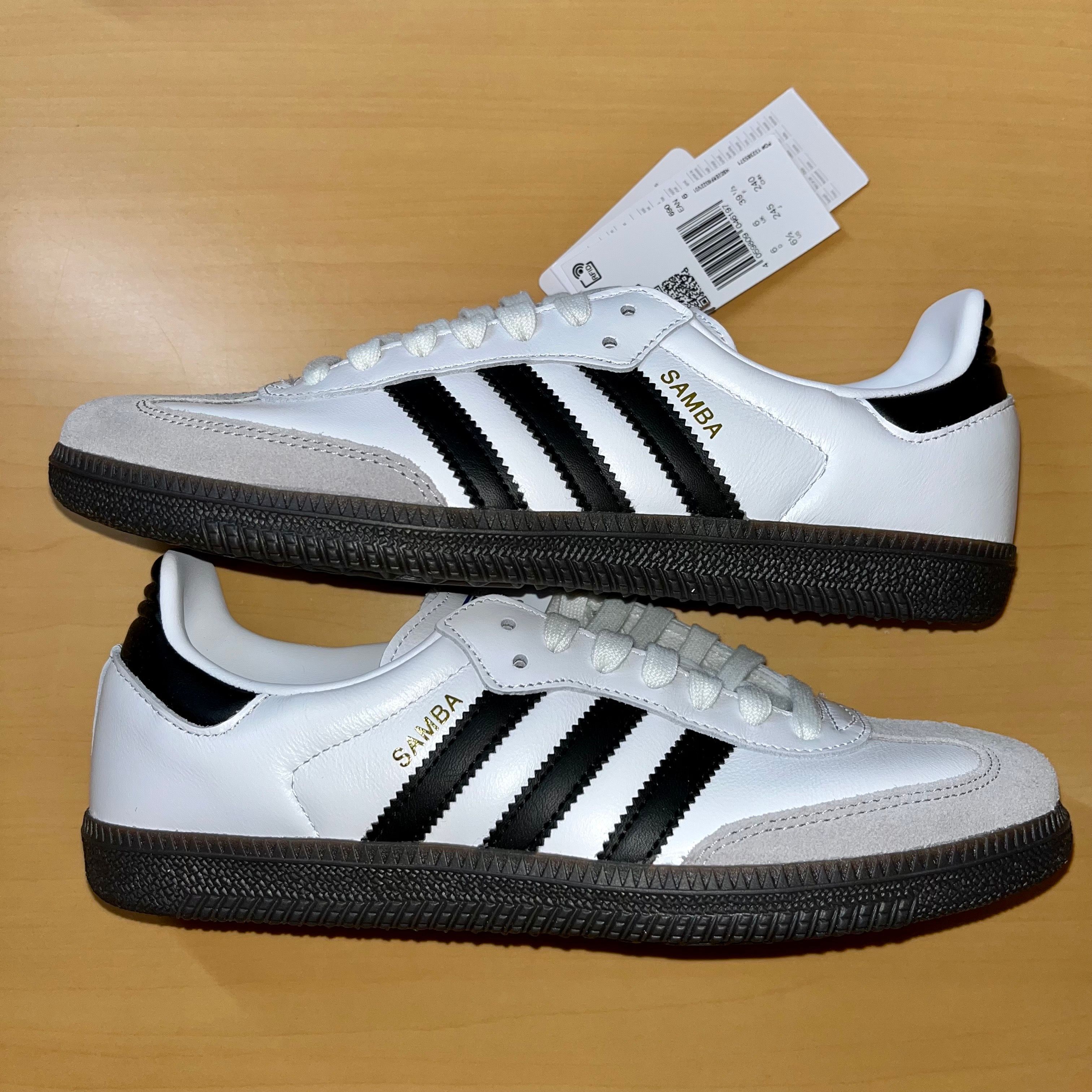 adidas Samba OG "Cloud White/Core Black/Clear Granite"