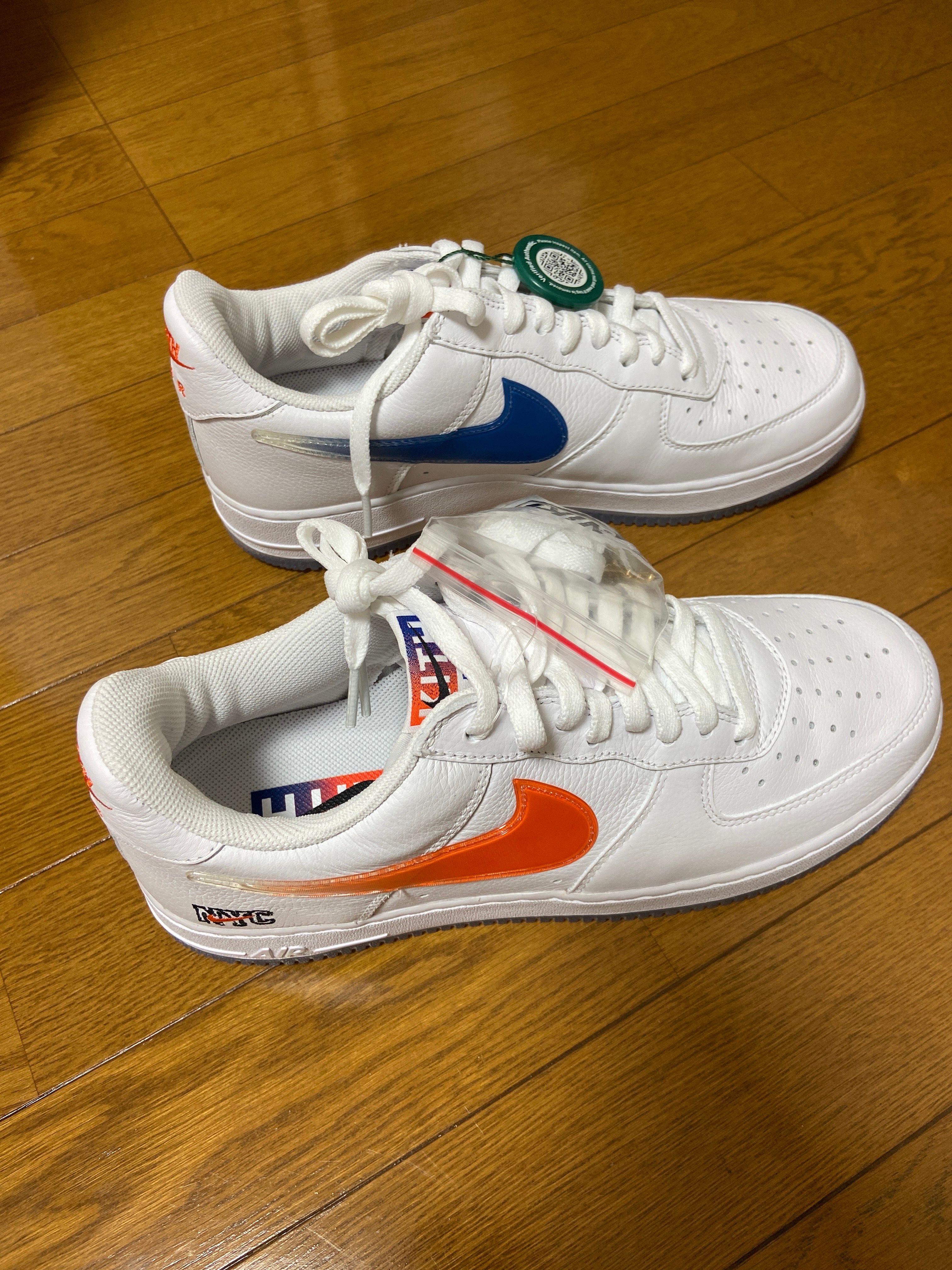 KITH × Nike Air Force 1 Low "White/Rush Blue/White/Brilliant Orange"