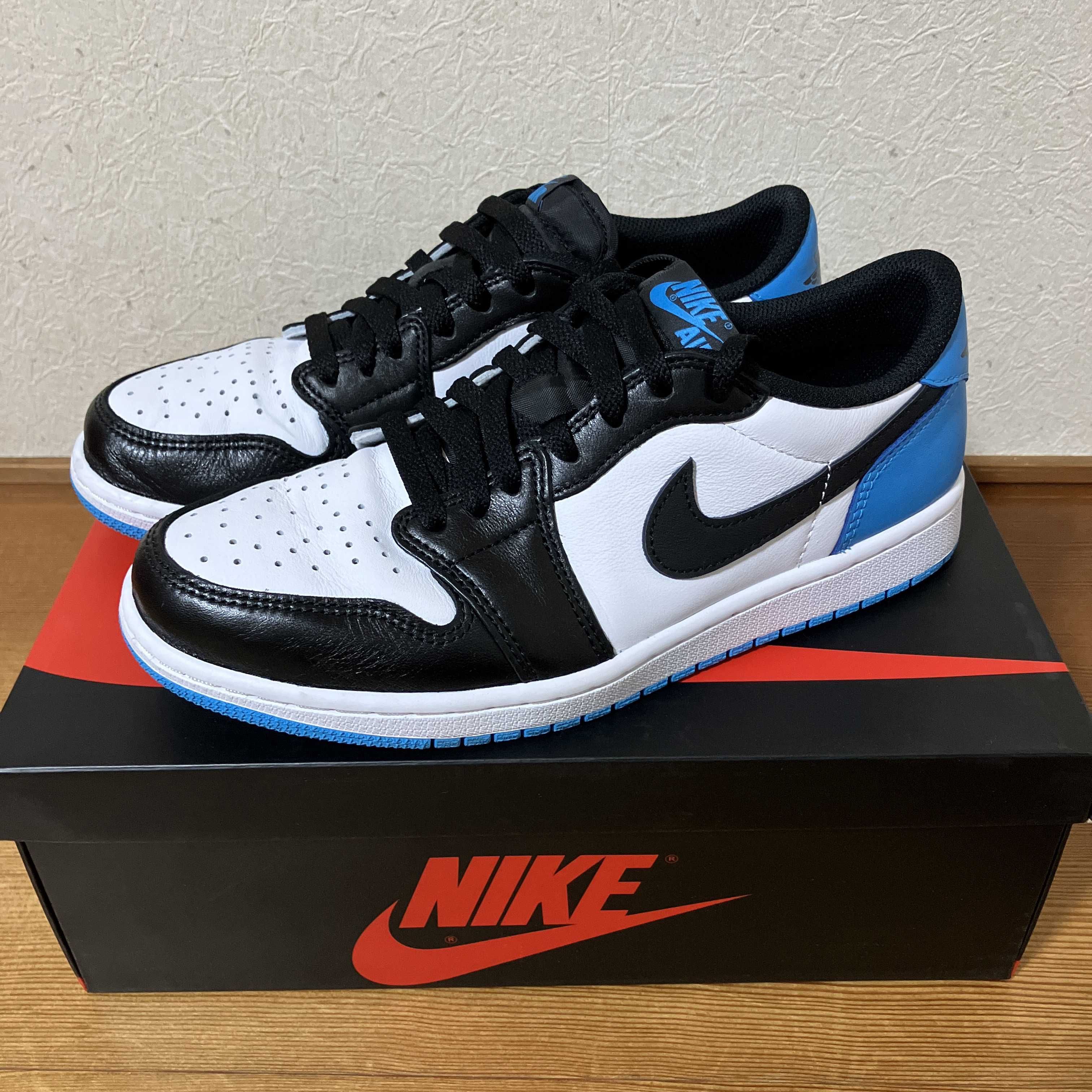 Nike Air Jordan 1 Low OG "Black and Dark Powder Blue/UNC"