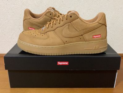 Supreme × Nike Air Force 1 Low "Flax/Wheat"