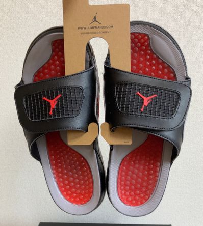 Nike Jordan Hydro 4 Retro "Black/Cement Grey/Fire Red"