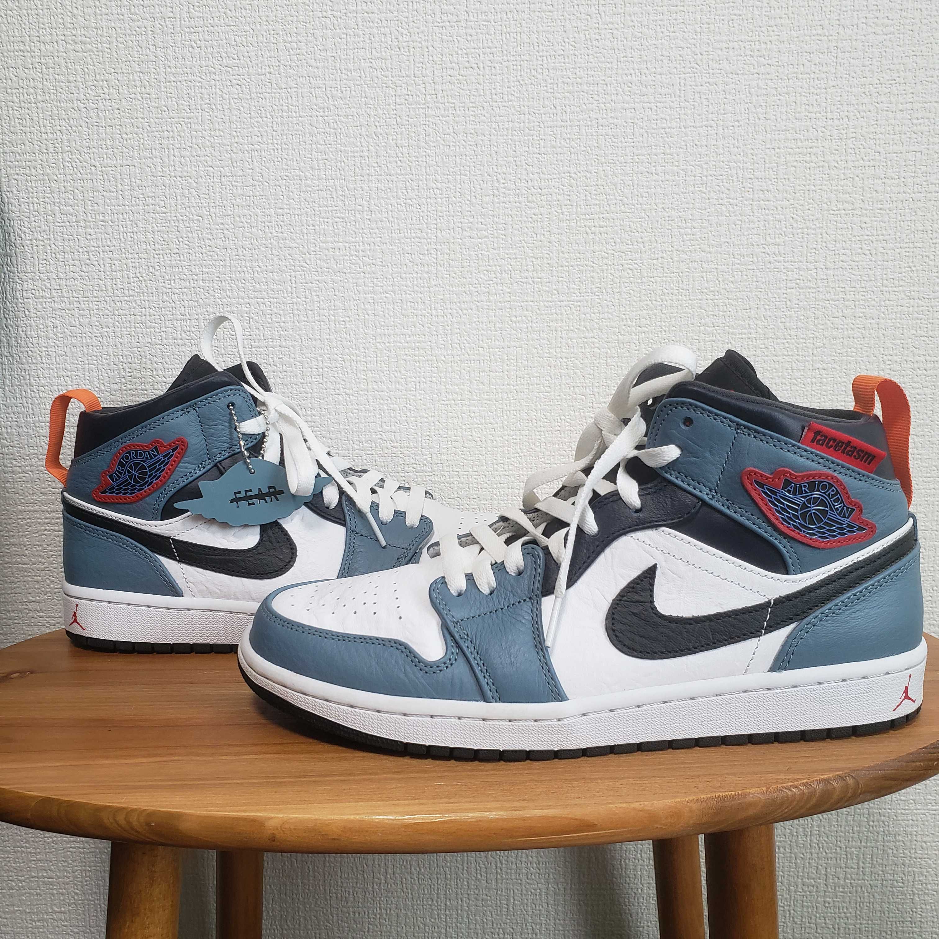 FACETASM × Nike Air Jordan 1 Mid "White/Navy"