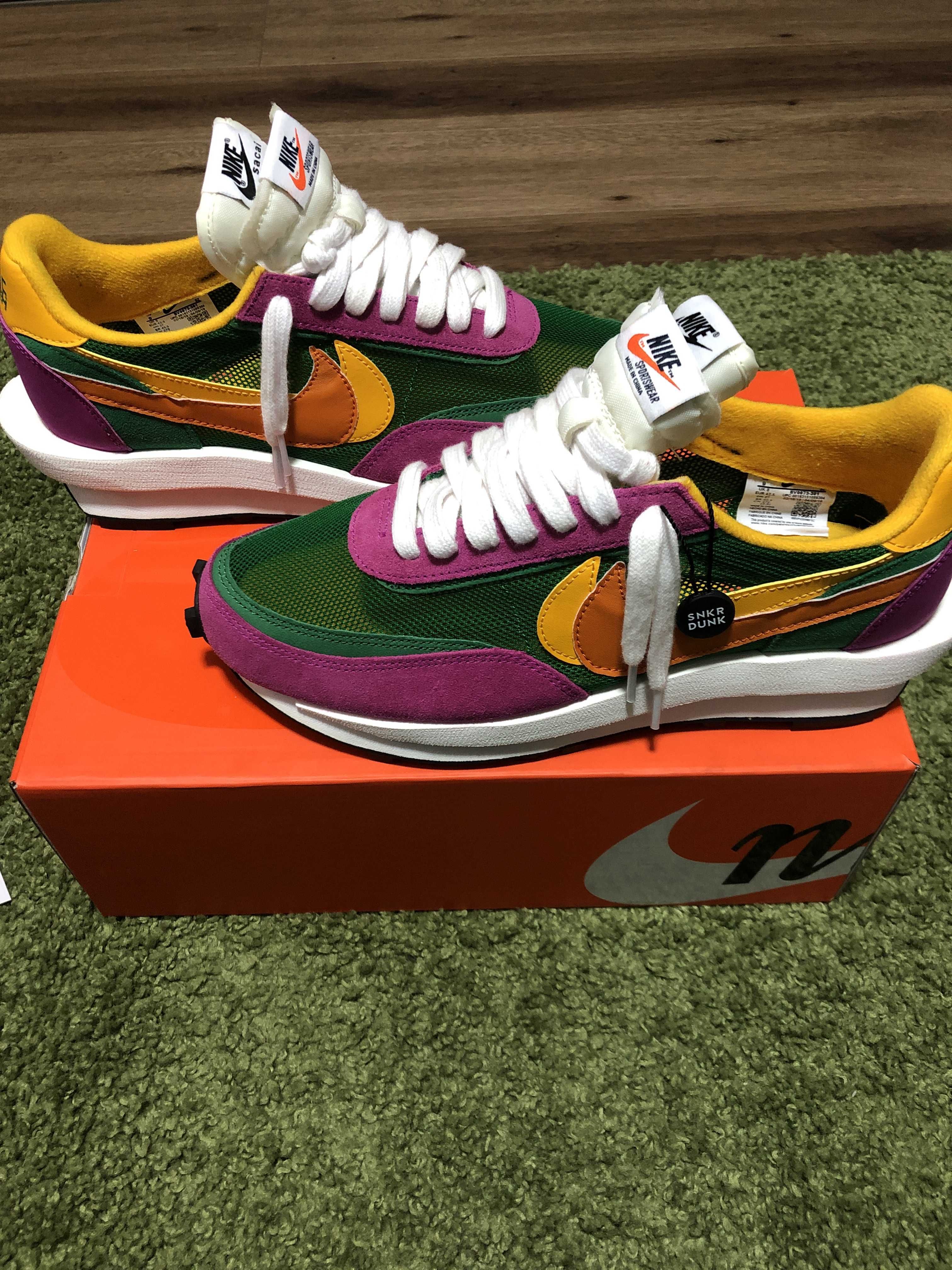 sacai × NIKE LDV WAFFLE "PINE GREEN"