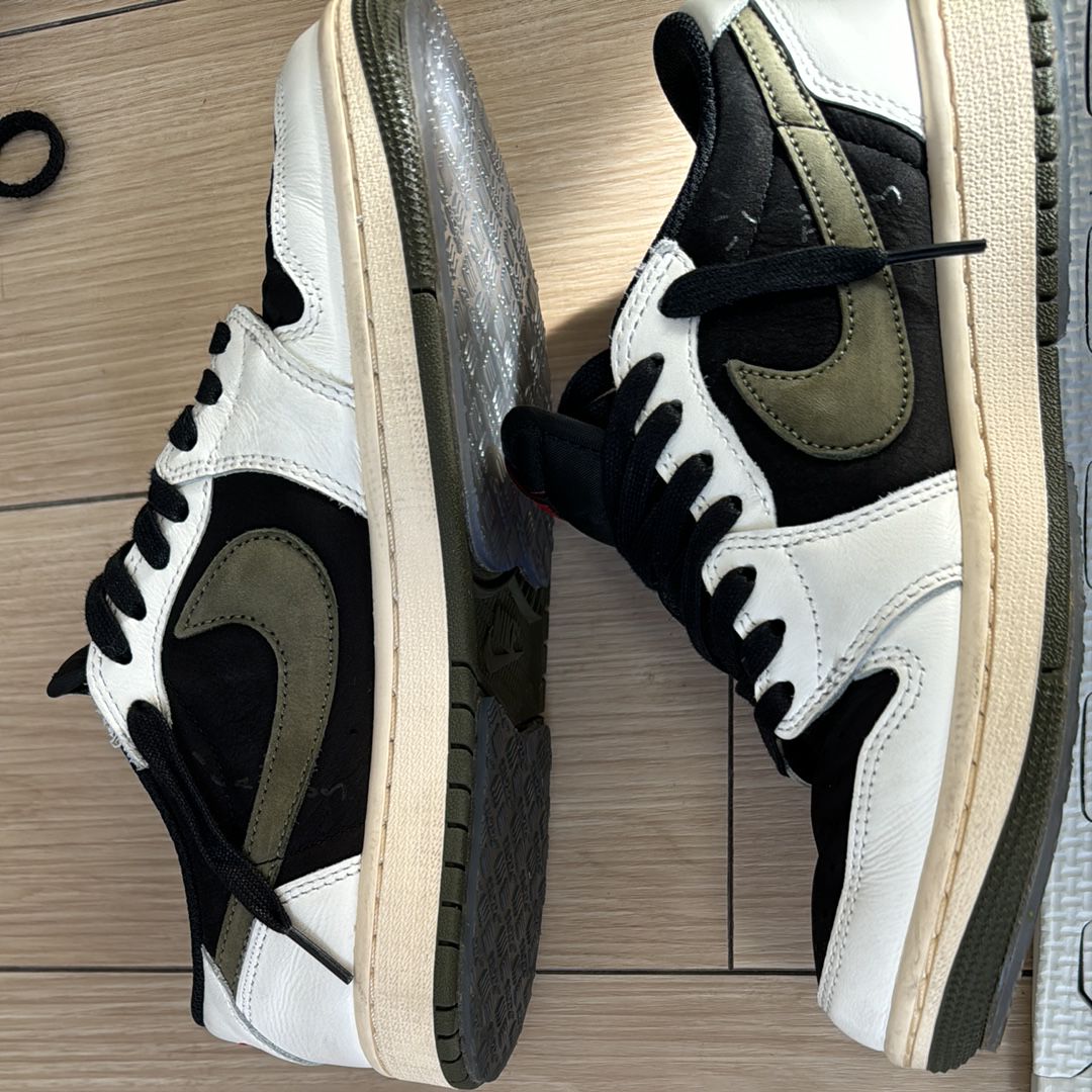 Travis Scott × Nike Women's Air Jordan 1 Low OG "Medium Olive"