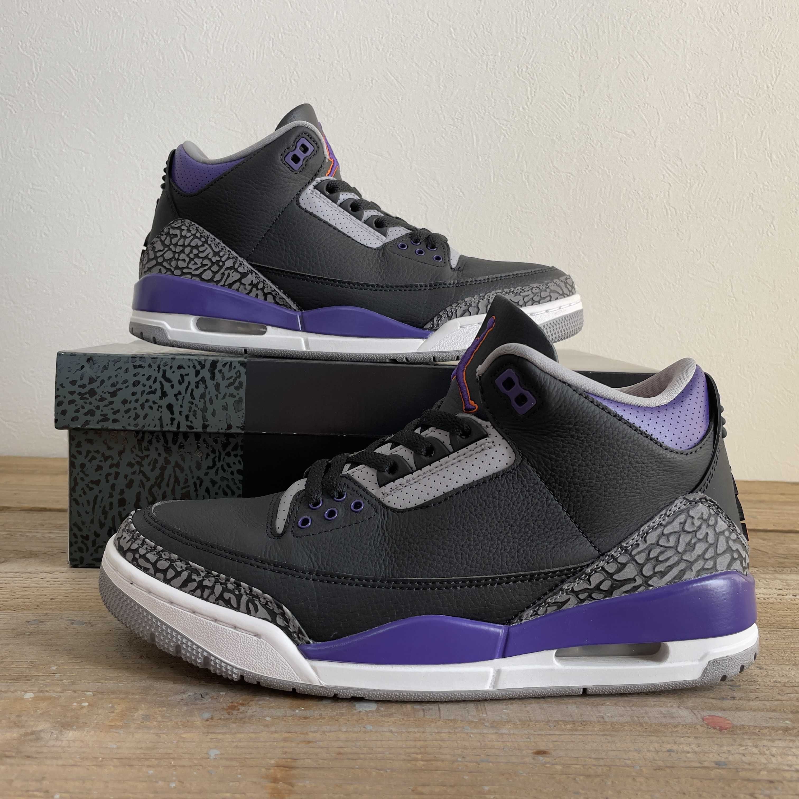 Nike Air Jordan 3 Retro "Black/Court Purple"