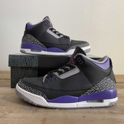 Nike Air Jordan 3 Retro "Black/Court Purple"