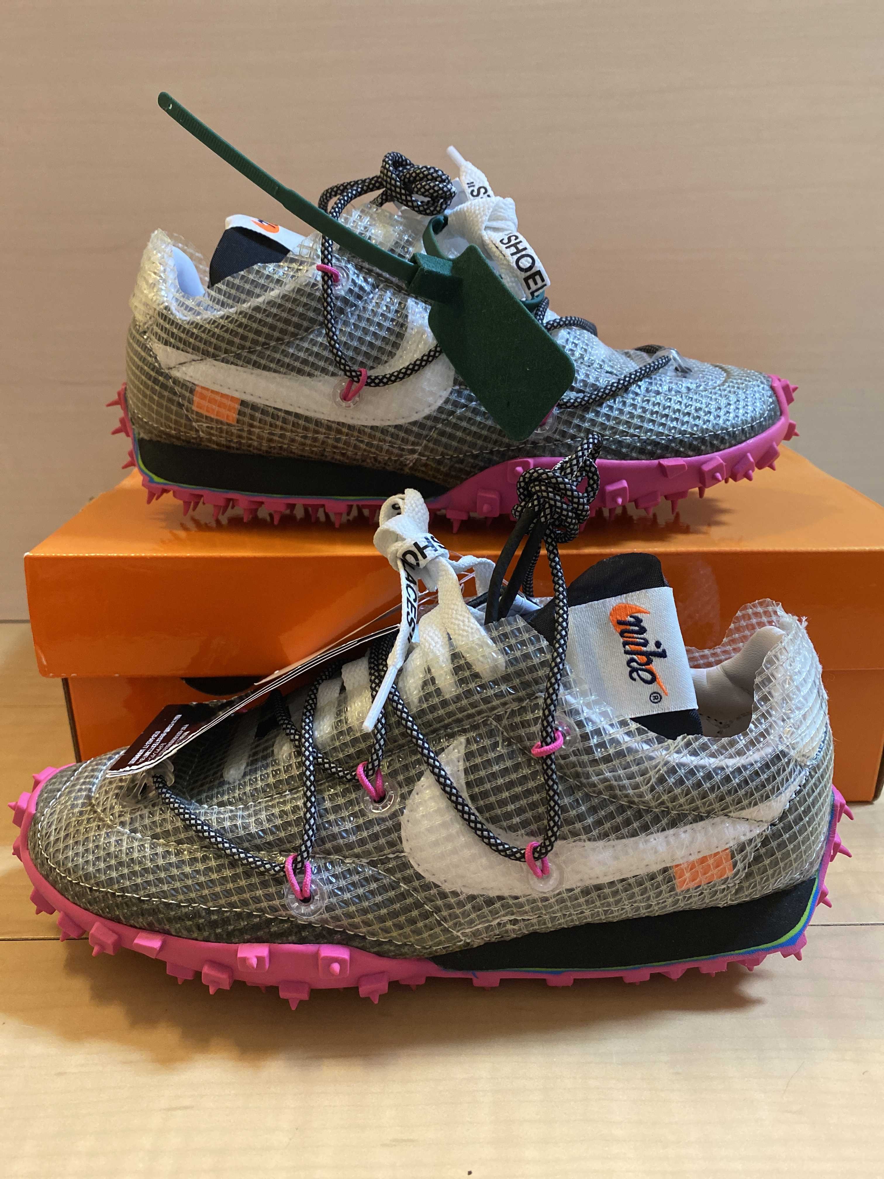 Off-White×Nike Women's Waffle Racer "Vivid Black"