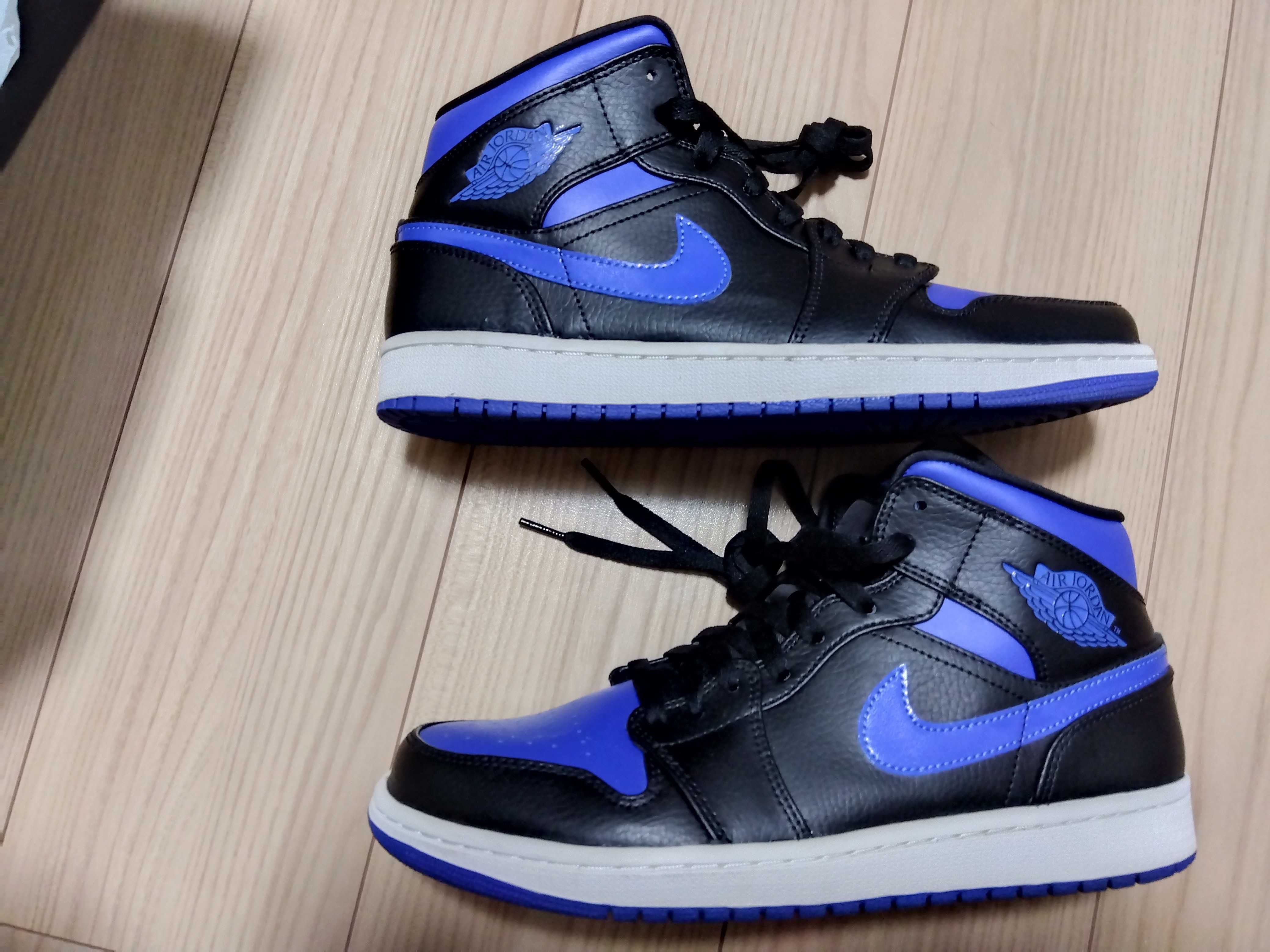 NIKE AIR JORDAN 1 MID "BLACK/BLUE"