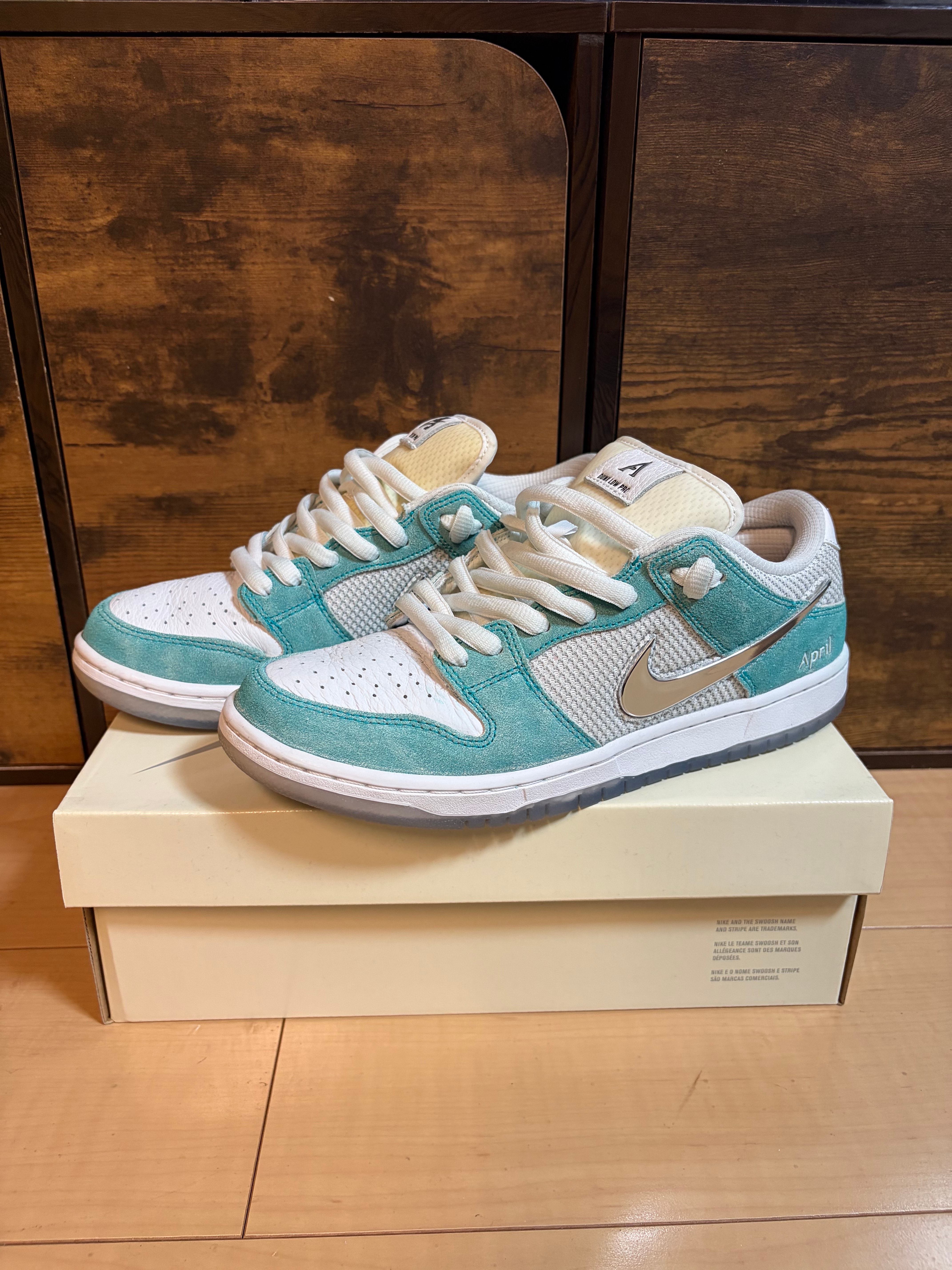 APRIL SKATEBOARDS × Nike SB Dunk Low Pro QS "White and Multi-Color"