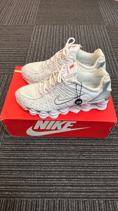 Nike Shox TL "White/Metallic Silver/Max Orange/White"