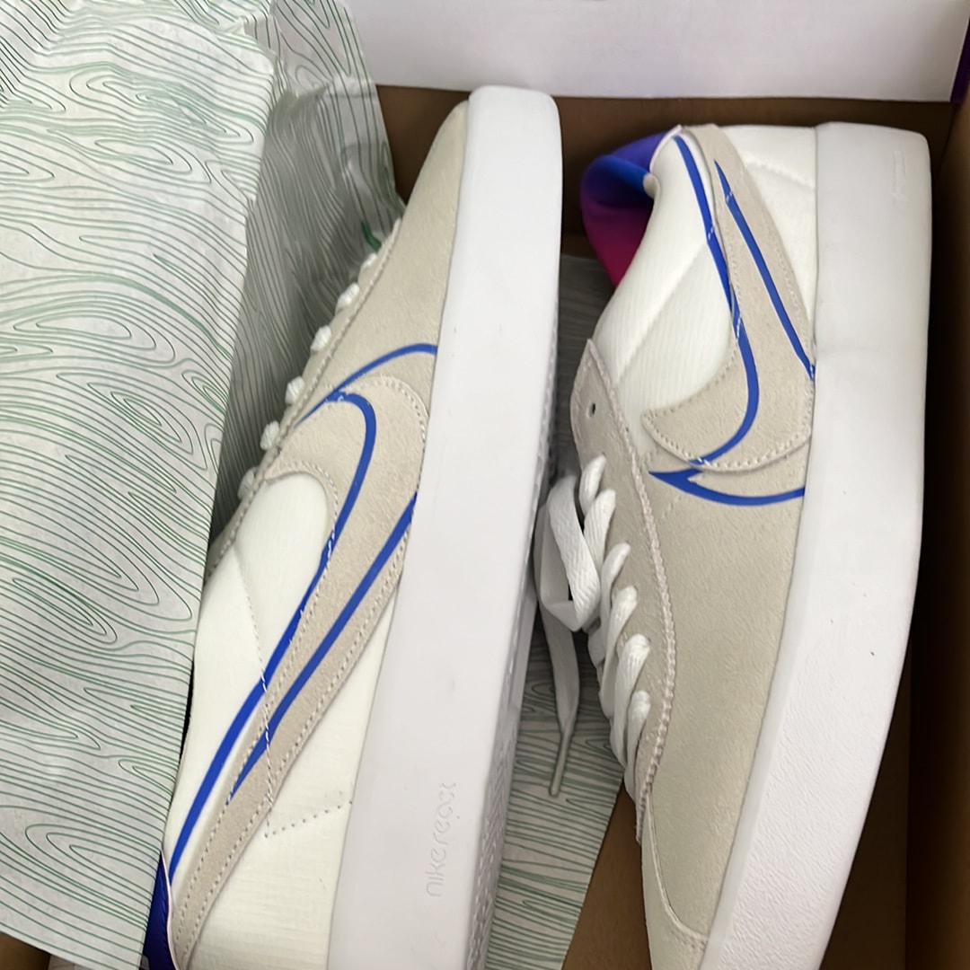 Nike SB Bruin React "Summit White Pink Blast Racer Blue"