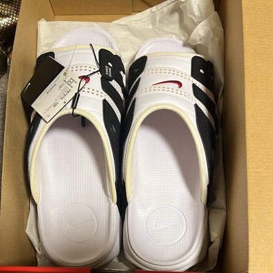 Nike Air More Uptempo Slide "White and Black"