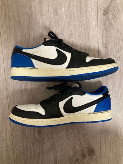 Travis Scott × fragment design × Nike Air Jordan 1 Low OG SP "Military Blue"