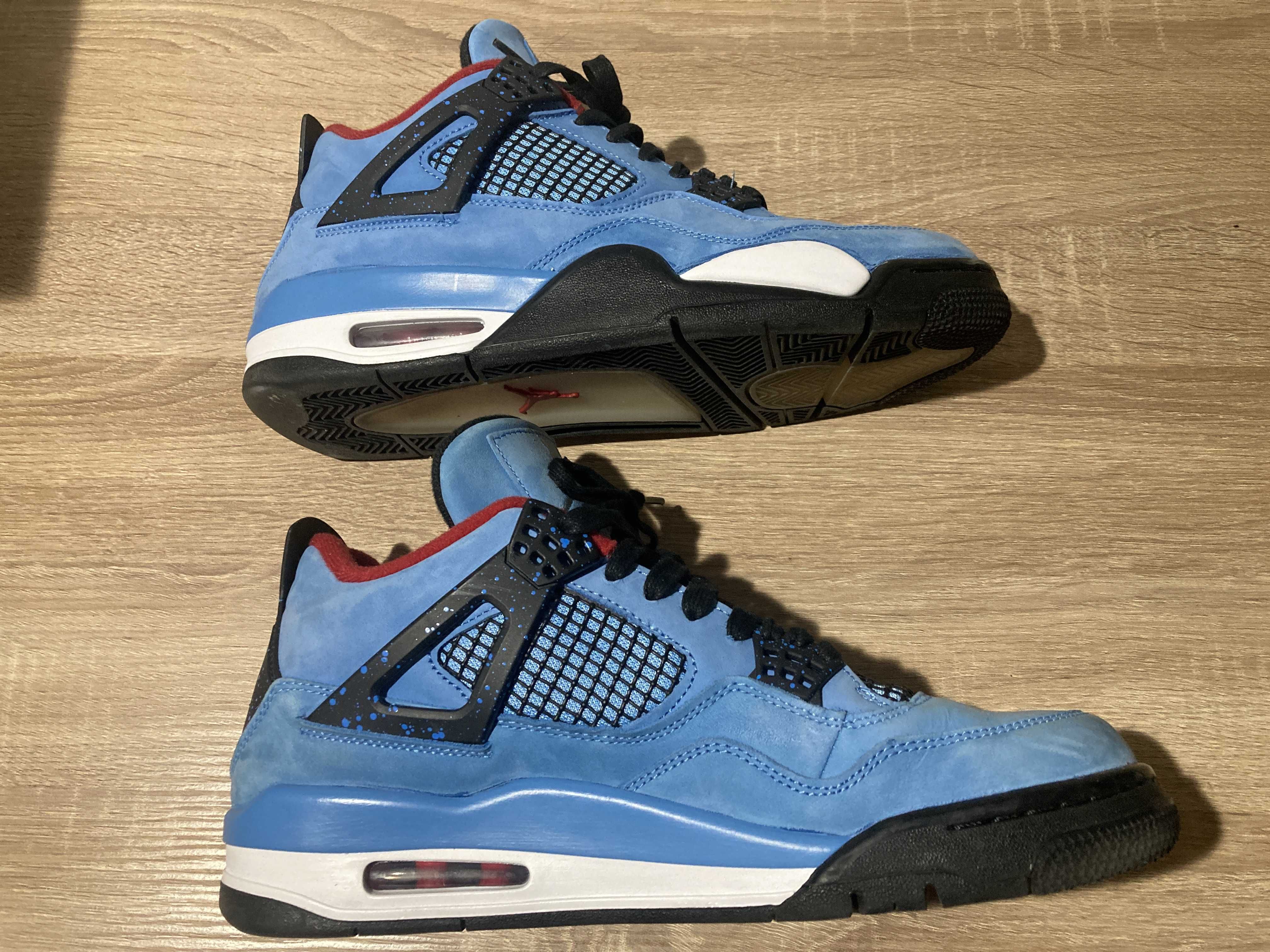 Travis Scott × Nike Air Jordan 4 Retro Cactus Jack "University Blue"