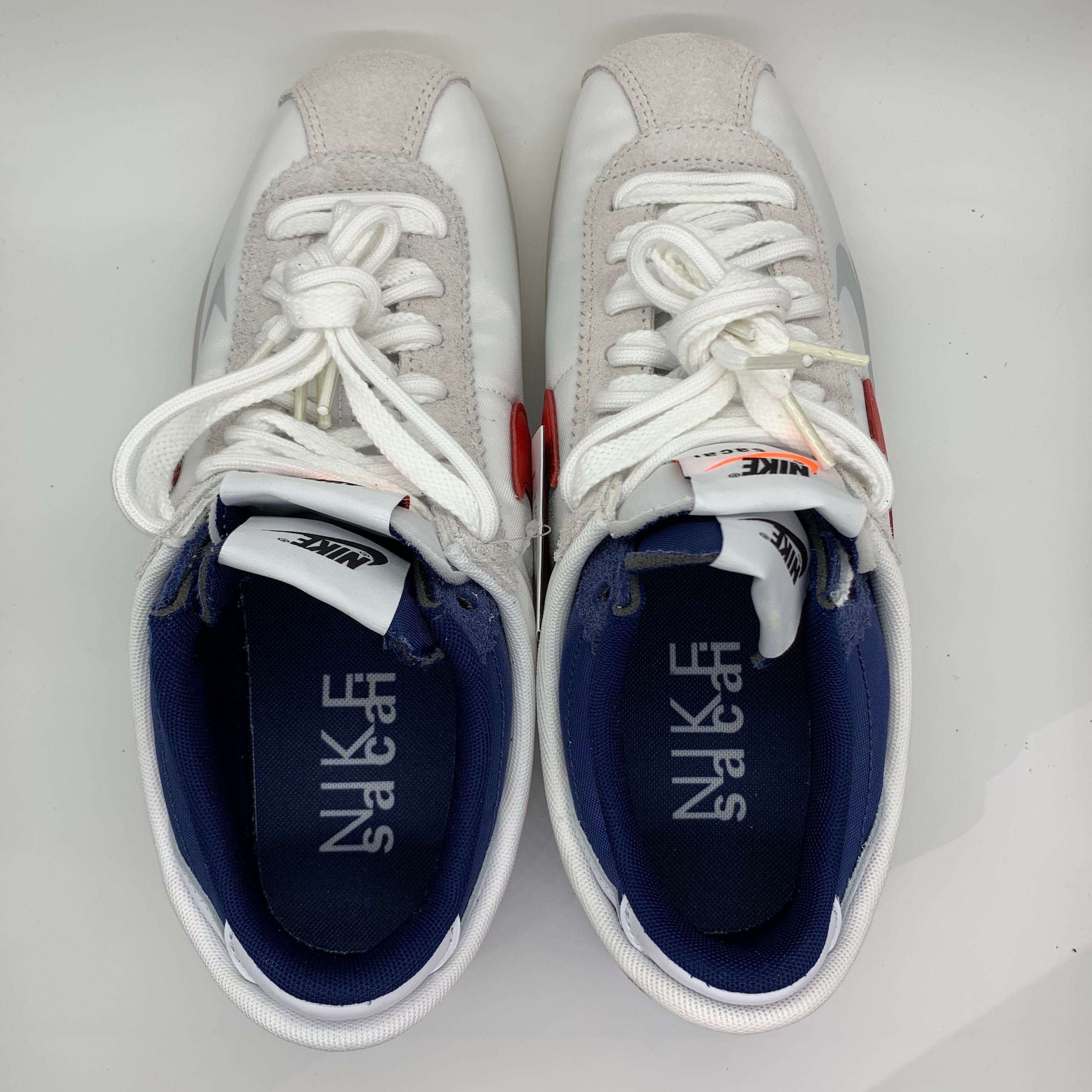 sacai × Nike Zoom Cortez "White and University Red"