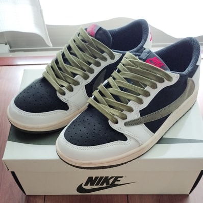 Travis Scott × Nike Women's Air Jordan 1 Low OG "Medium Olive"