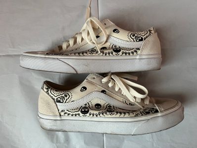 Vans Style 36 Skull Bandana "White/Black"