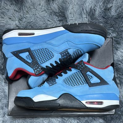 Travis Scott × Nike Air Jordan 4 Retro Cactus Jack "University Blue"