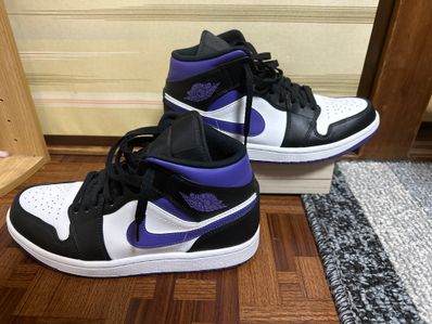 Nike Air Jordan 1 Mid "Black/Court Purple"