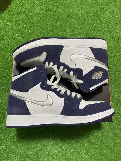 Nike GS Air Jordan 1 High OG CO.JP "Midnight Navy" (2020)(ブリーフケースなし)