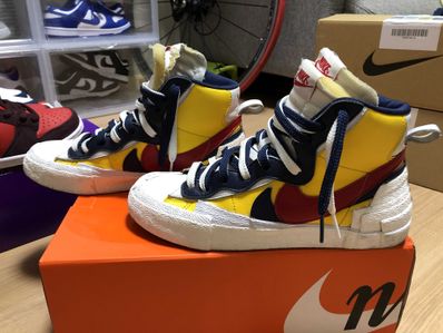 sacai × Nike Blazer Mid "Varsity Maize/Varsity Red"