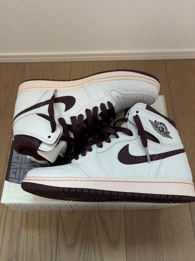 A Ma Maniere × Nike Air Jordan 1 Retro High OG "Sail and Burgundy"