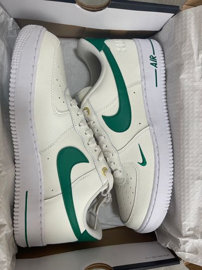 Nike Women's Air Force 1 Low 40th Anniversary "Sail/Malachite/White/Metallic Gold"