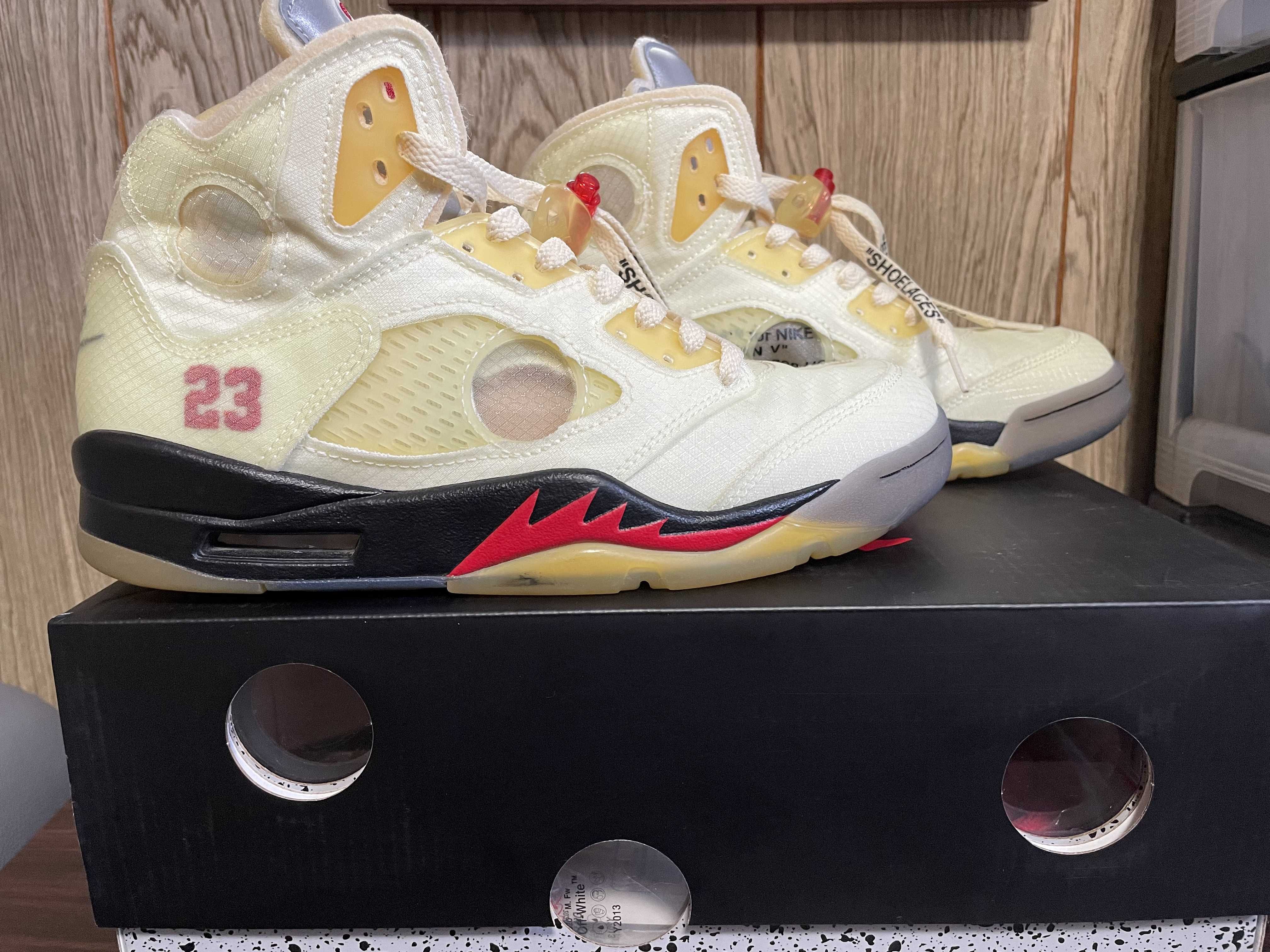 Off-White × Nike Air Jordan 5 "Sail"