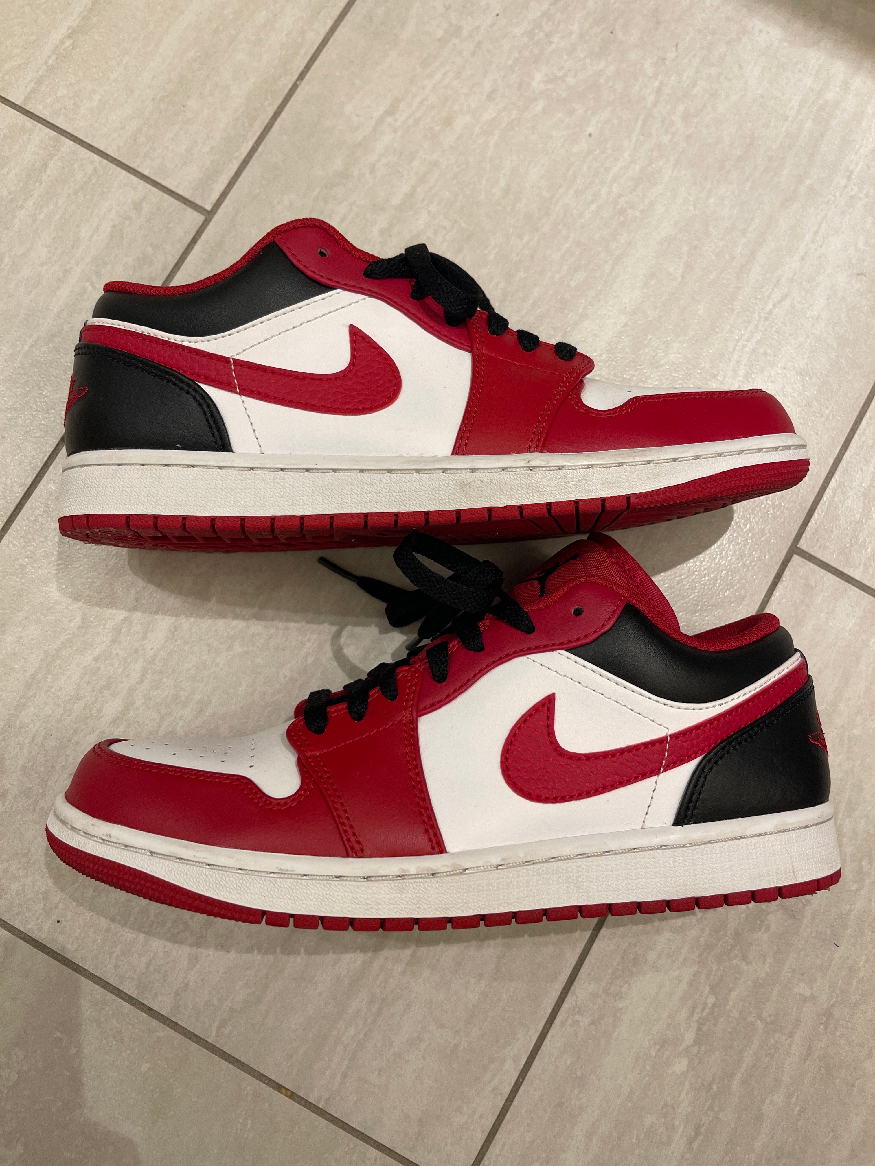 Nike Air Jordan 1 Low "White/Gym Red/Black"