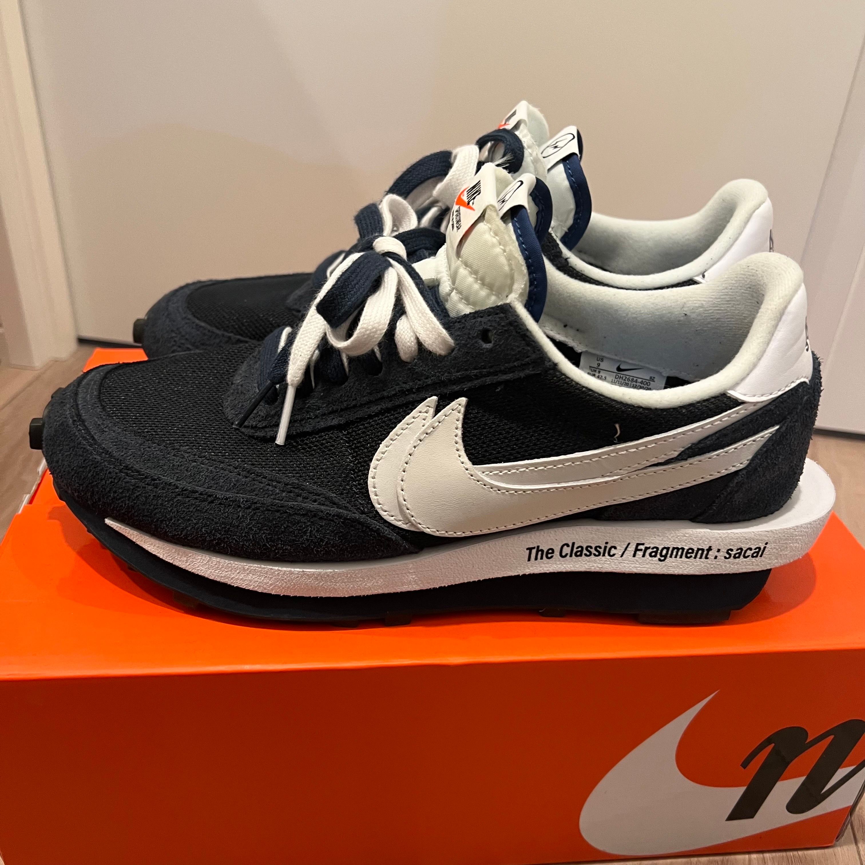 Fragment × sacai × Nike LD Waffle "Blackended Blue"