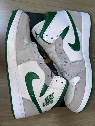 Nike Air Jordan 1 Mid "Green Grey White"