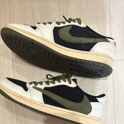 Travis Scott × Nike Women's Air Jordan 1 Low OG "Medium Olive"