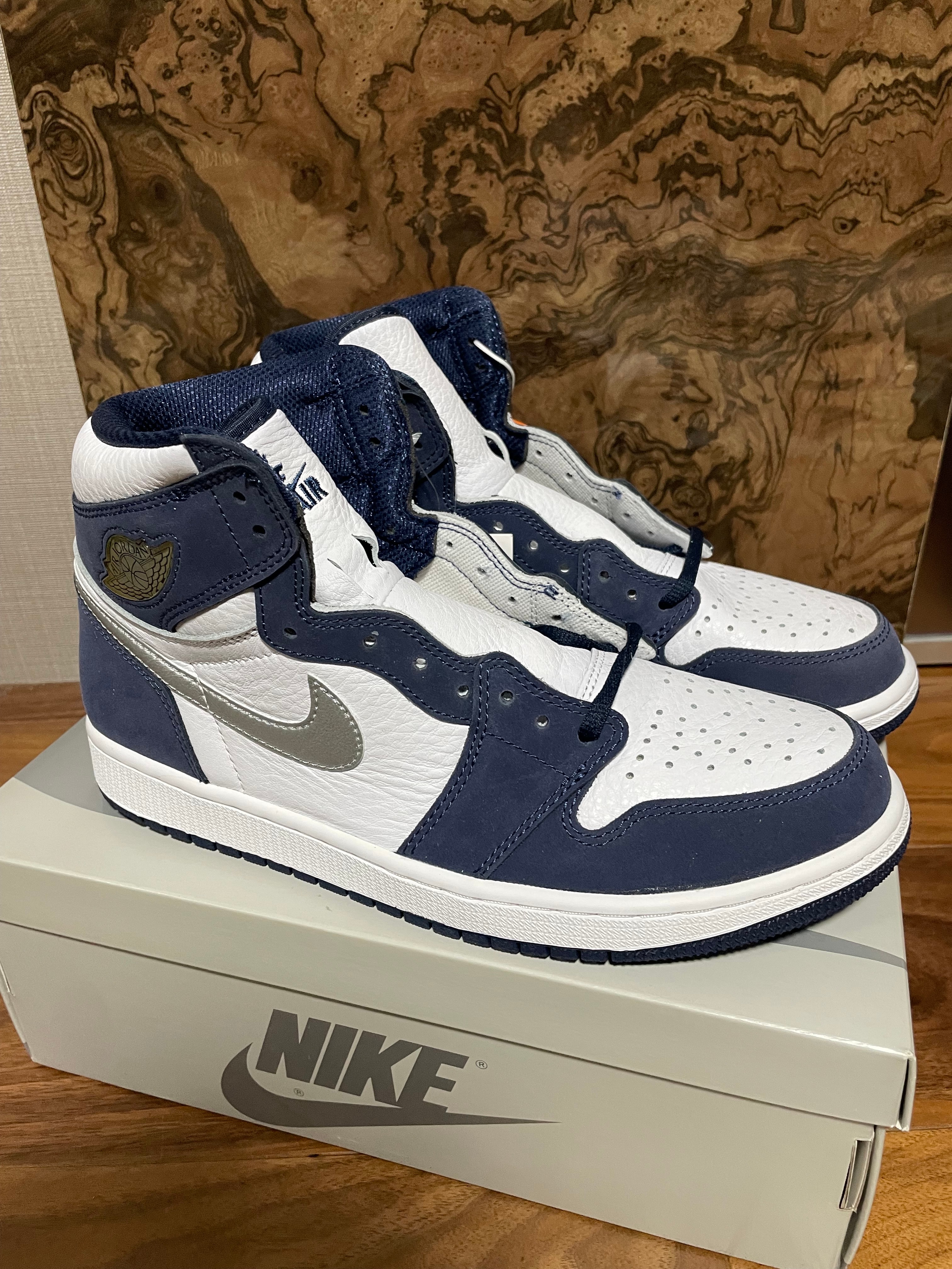 Nike Air Jordan 1 High OG CO.JP "White/Midnight Navy" (2020) (Standard Box)