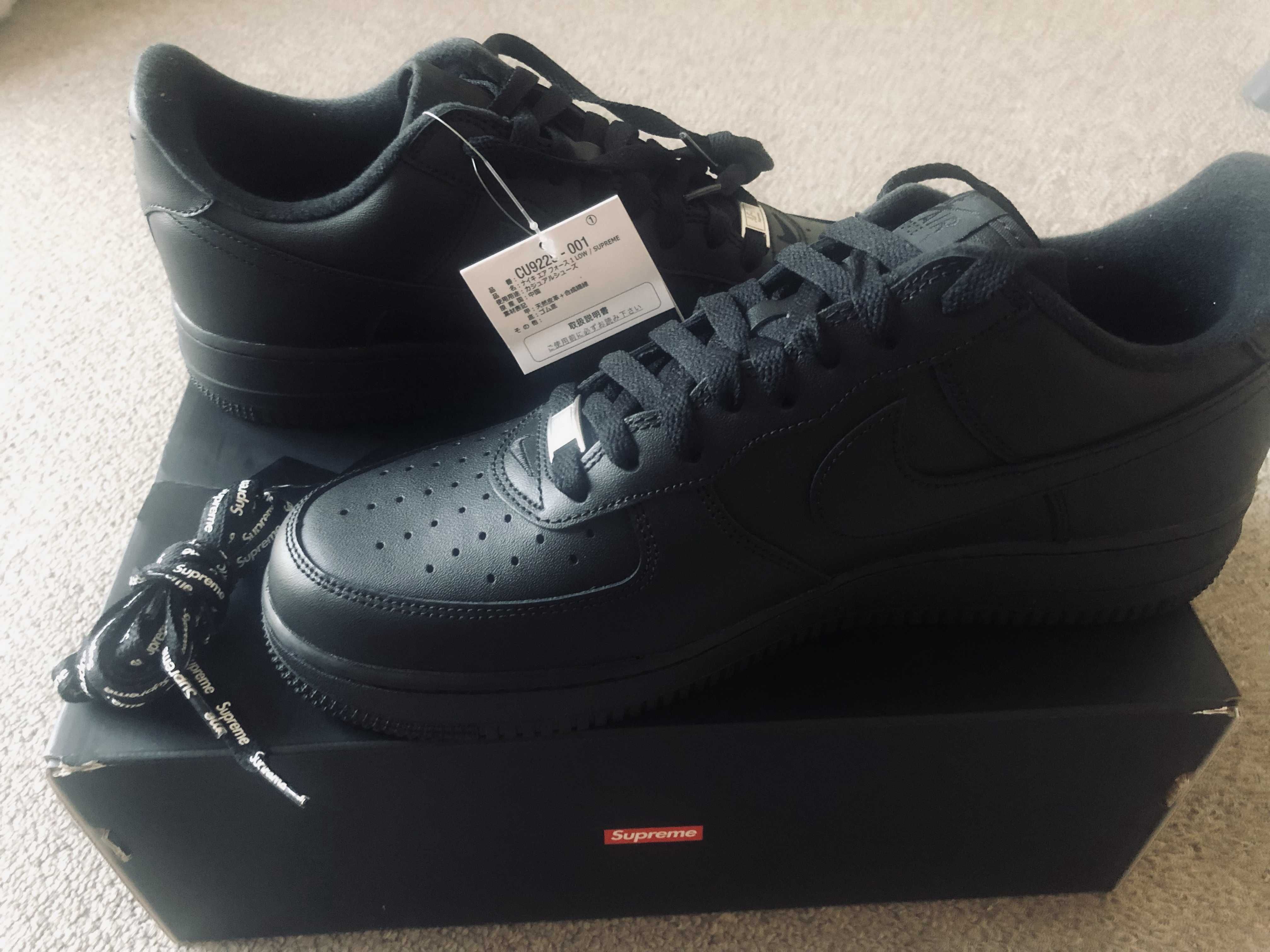 Supreme × Nike Air Force 1 Low "Black"