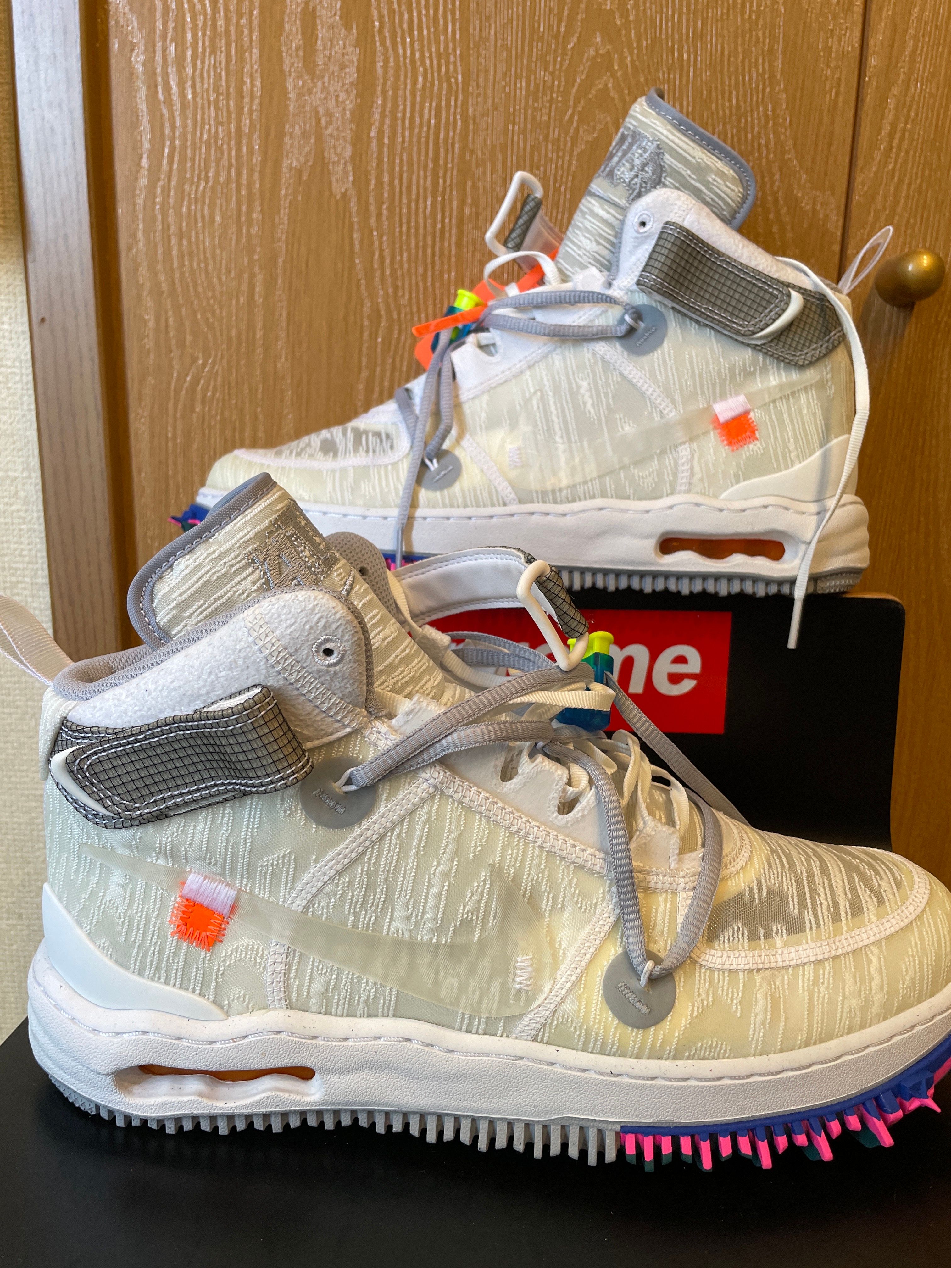 Off-White × Nike Air Force 1 Mid "White"