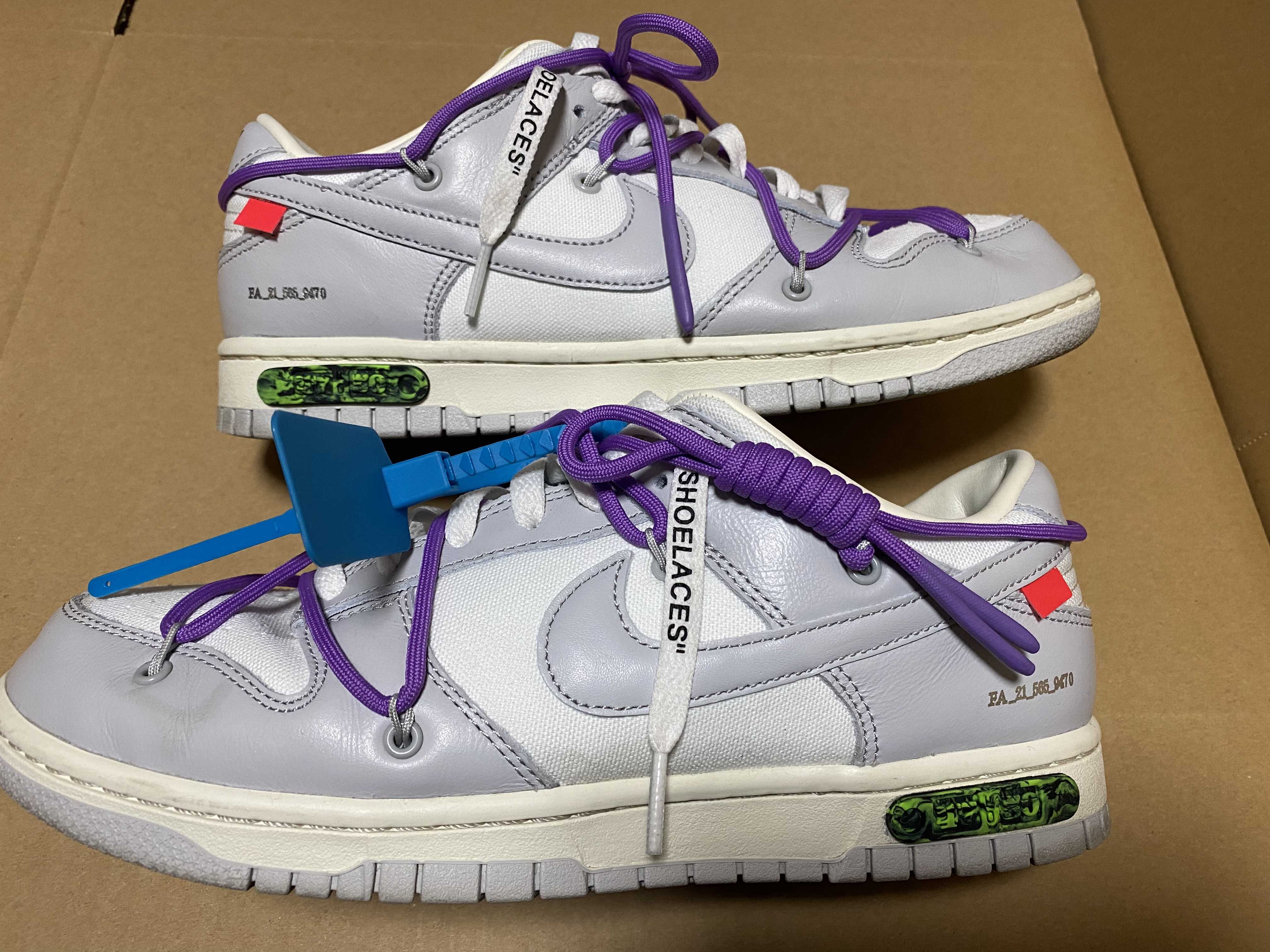 Off-White × Nike Dunk Low "Sail/Neutral Gray"