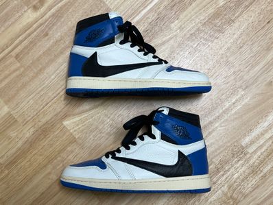 Travis Scott × fragment design × Nike Air Jordan 1 Retro High OG SP "Military Blue"