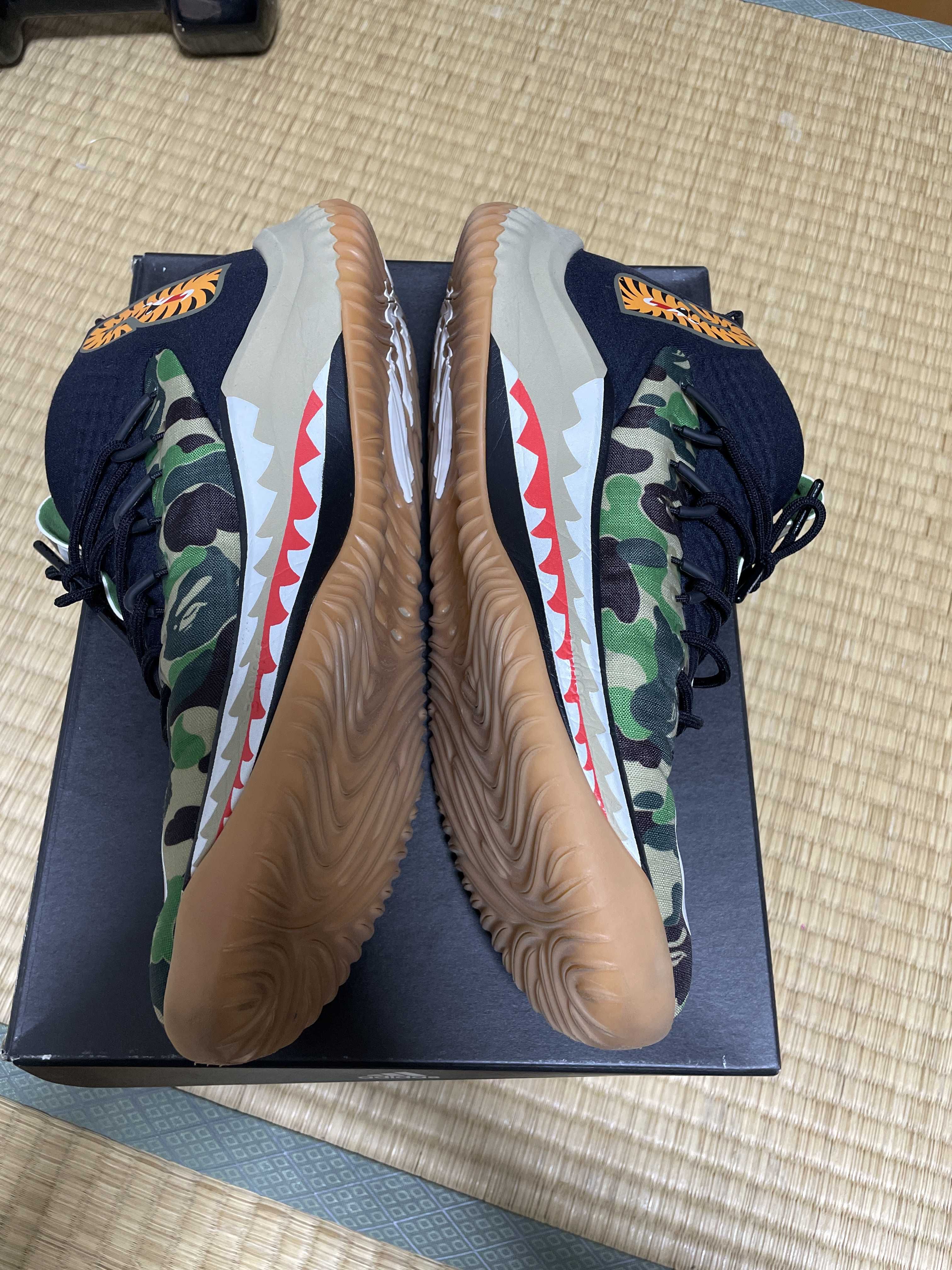 A BATHING APE × adidas Dame 4 "PACK GREEN"