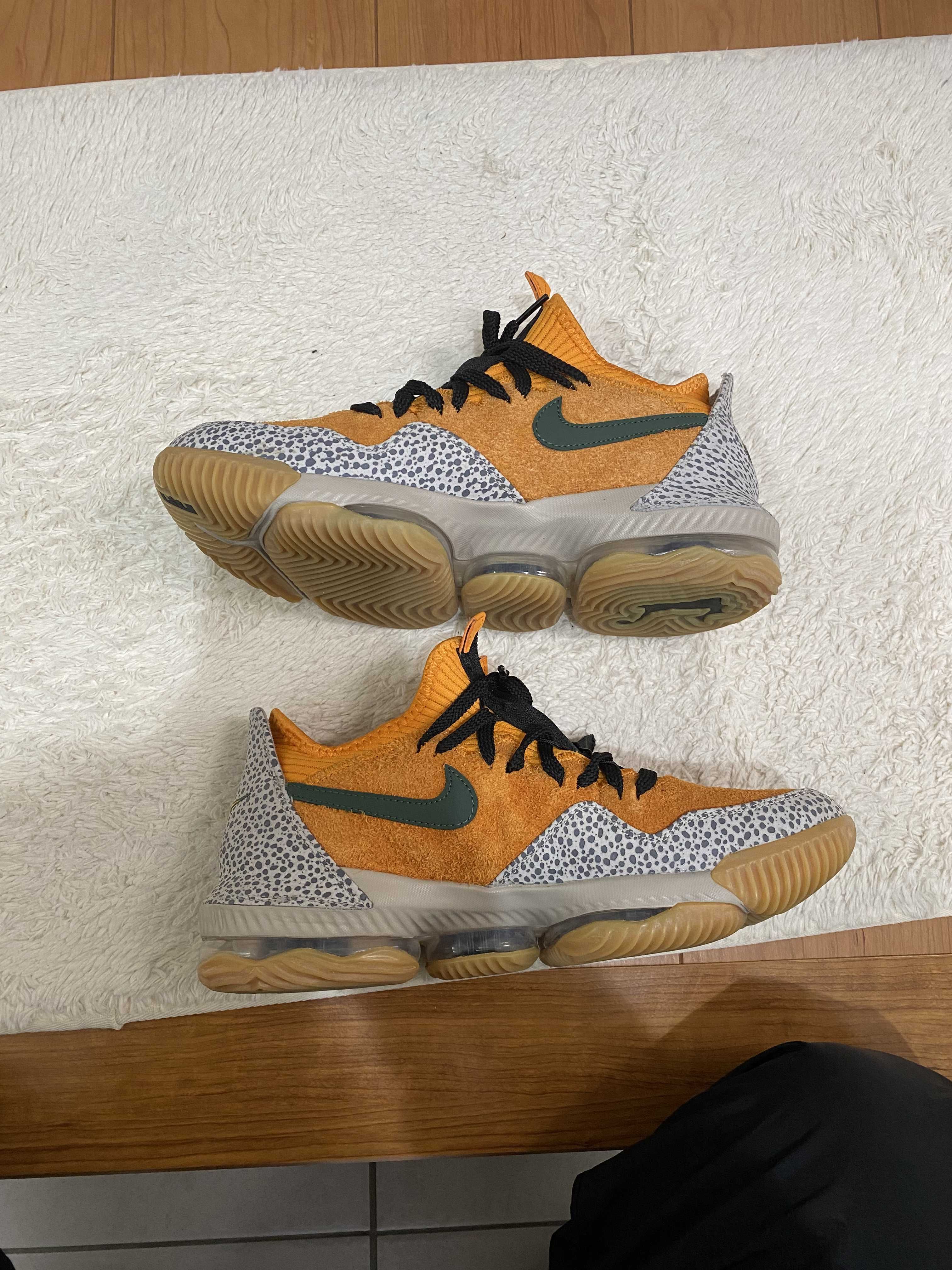 atmos × Nike LeBron 16 Low "Safari" (CD9471-800/CI3358-800)