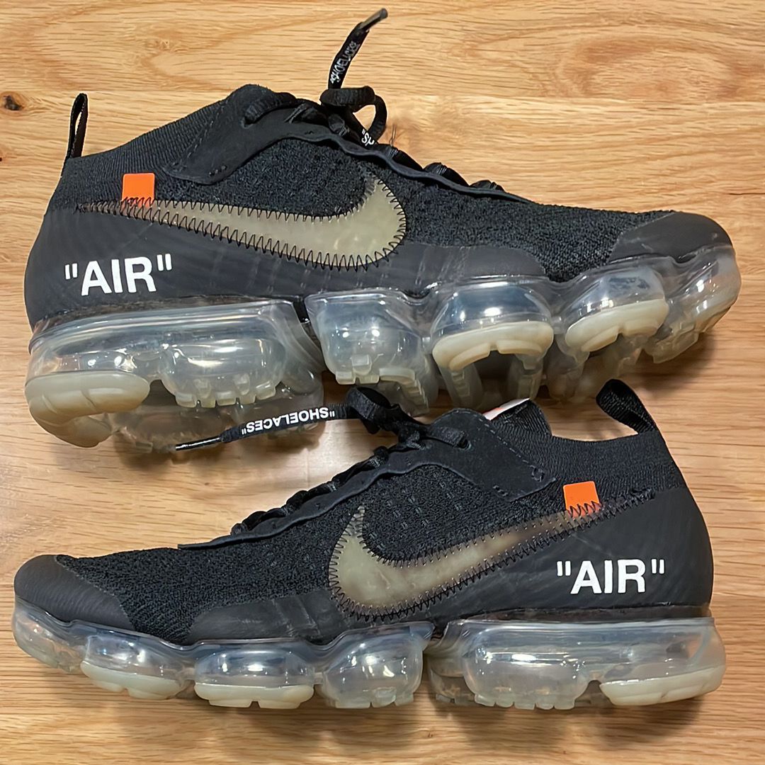 Off-White × Nike Air Vapormax "Black/Total Orange/Clear"